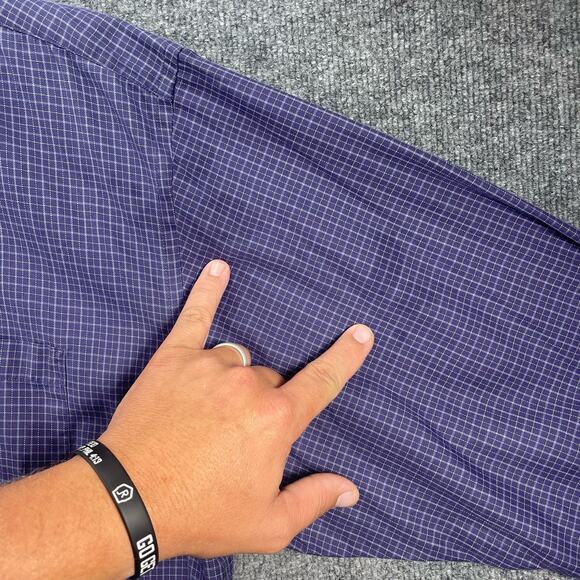 Pendleton Woolen Mills Shirt Men's XL Blue/White Check Long Sleeve Casual - Picture 2 of 10